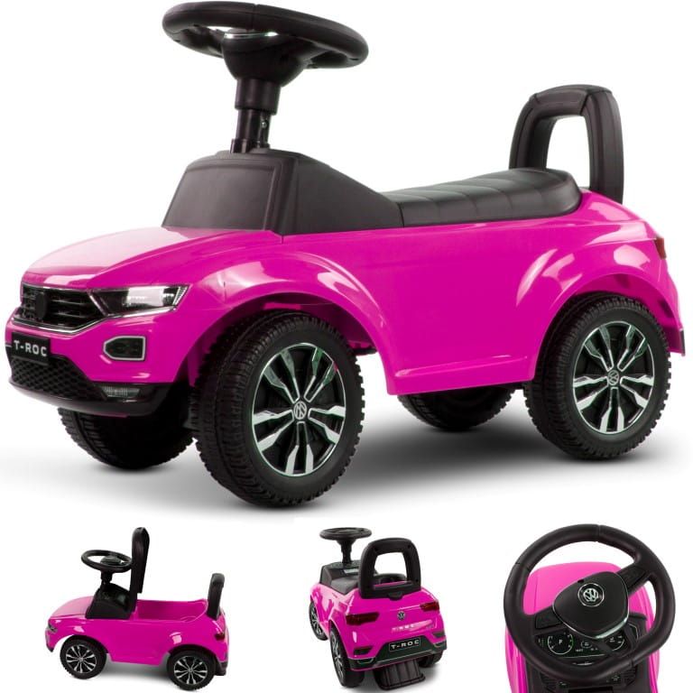 Jeździk pchacz chodzik Volkswagen T-Roc różowy