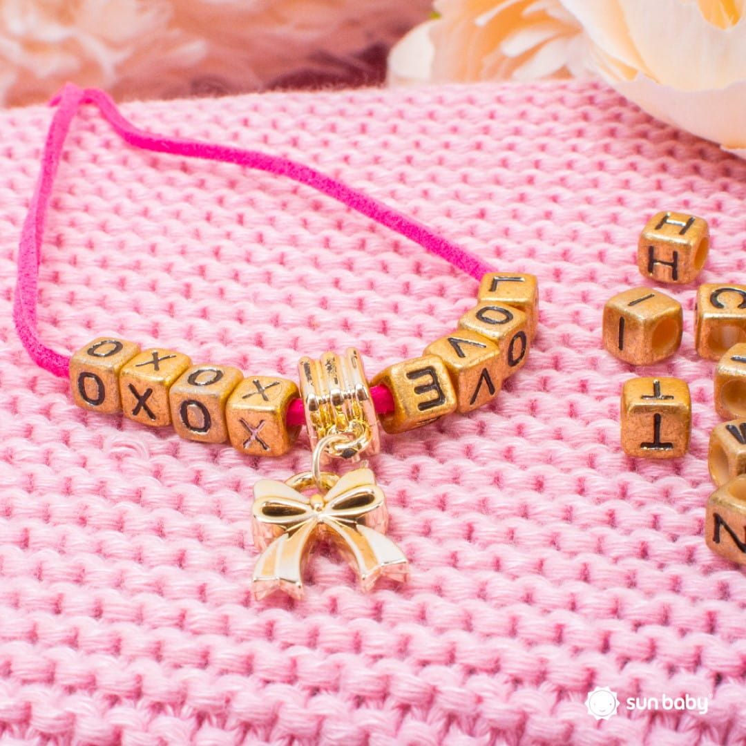 Zestaw do robienia bransoletek biżuterii zawieszki koraliki bransoletki naszyjniki 120 el Sun Baby