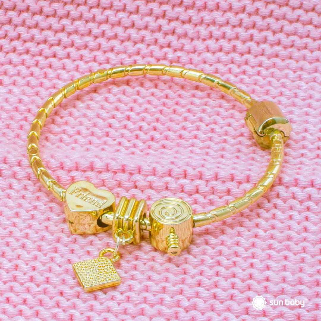 Zestaw do robienia bransoletek biżuterii zawieszki koraliki bransoletki naszyjniki 65 el Sun Baby