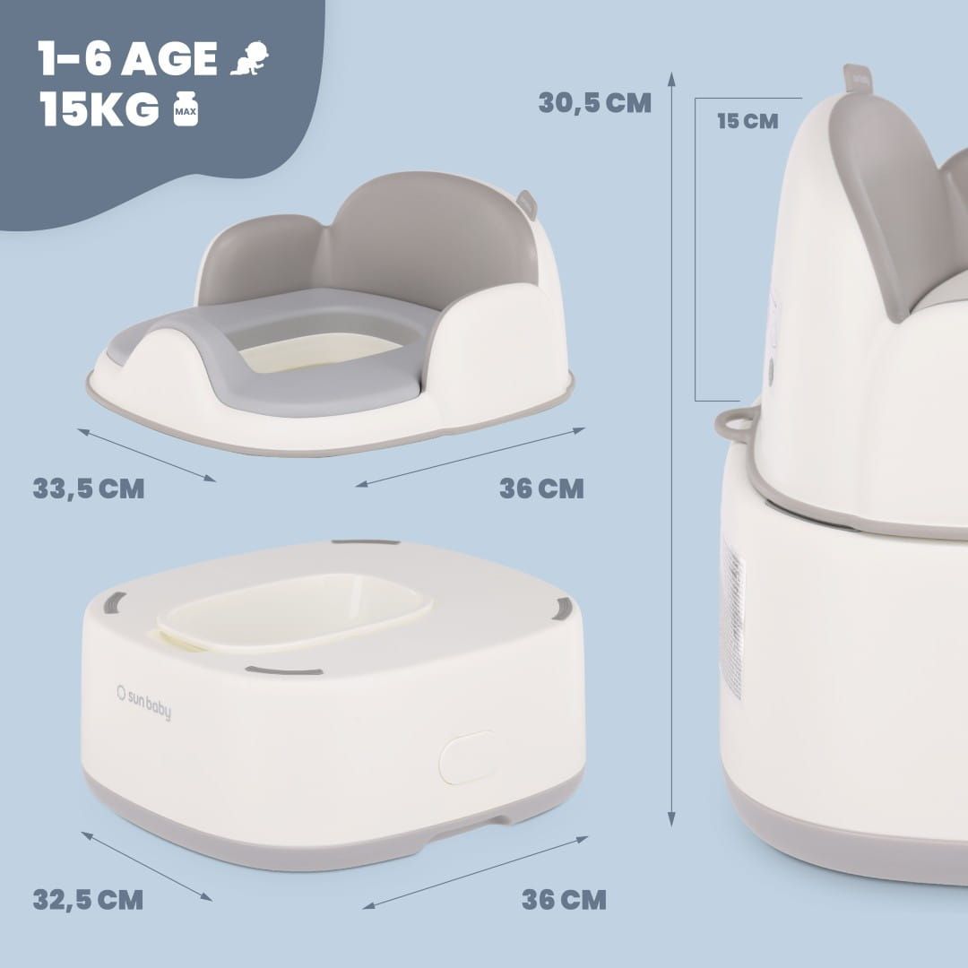 Nocnik dla dzieci 3w1 Toaleta WC Nakładka Podest Podnóżek Sun Baby