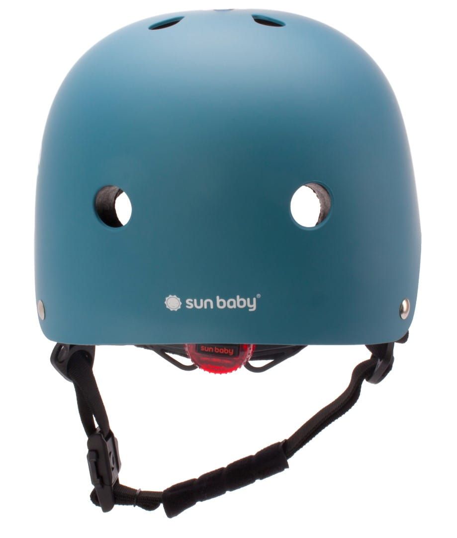 Kask rowerowy dla dzieci TRACKER Love 2 RIDE S 50-54 cm lampka LED klips magnetyczny Steel