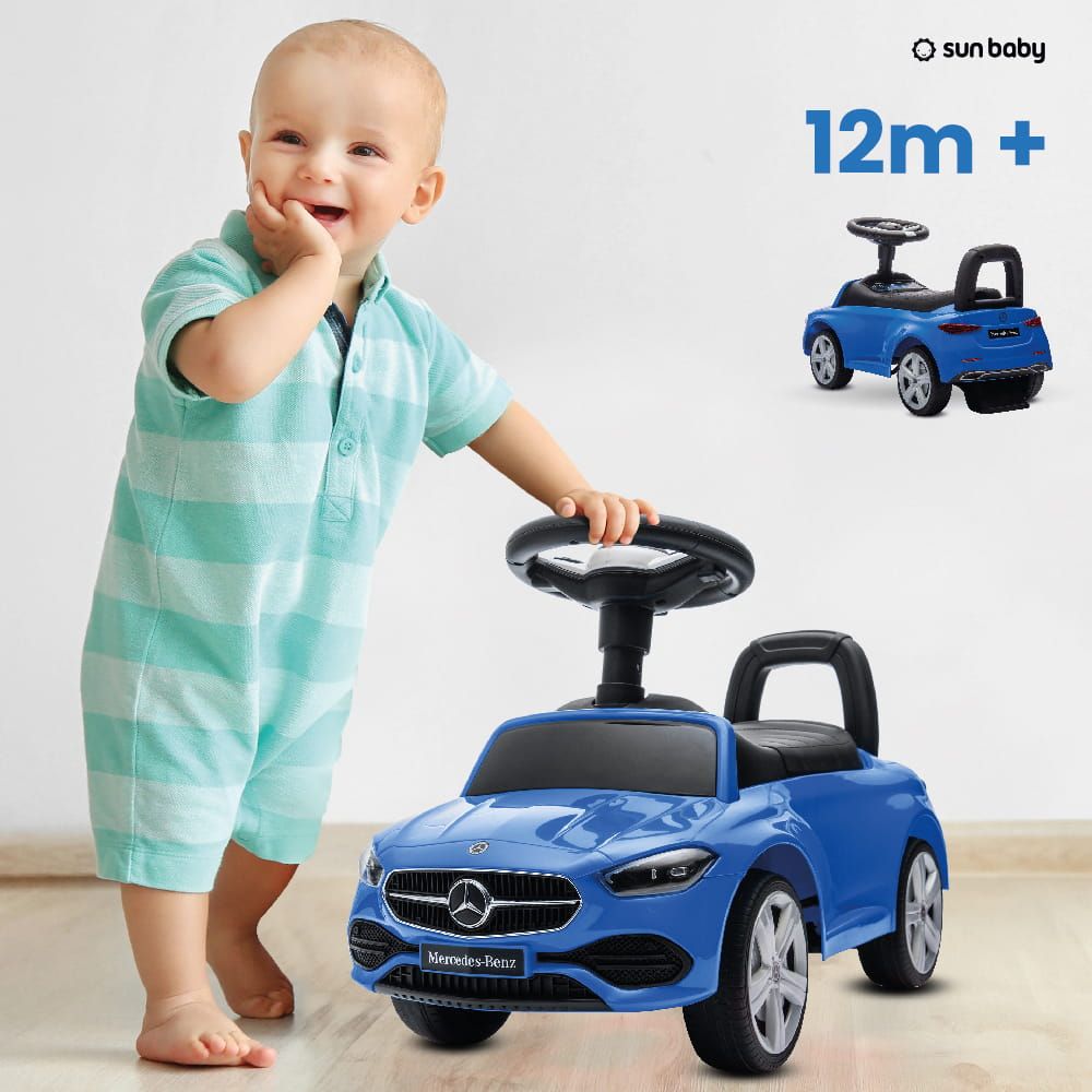 Jeździk pchacz chodzik Mercedes C-Class niebieski Sun Baby