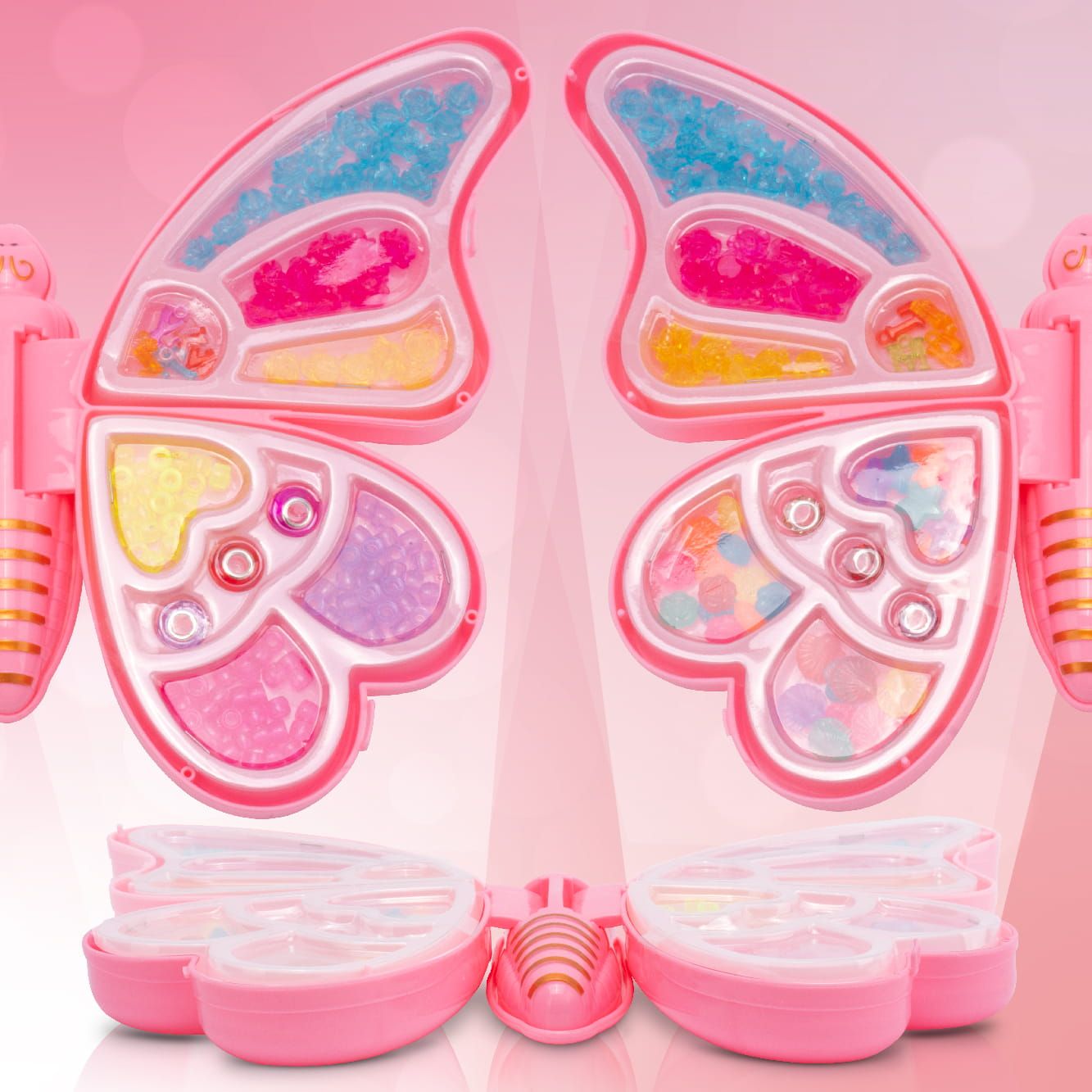 Zestaw do robienia bransoletek biżuterii koraliki Diy Motyl 2w1 Sun Baby