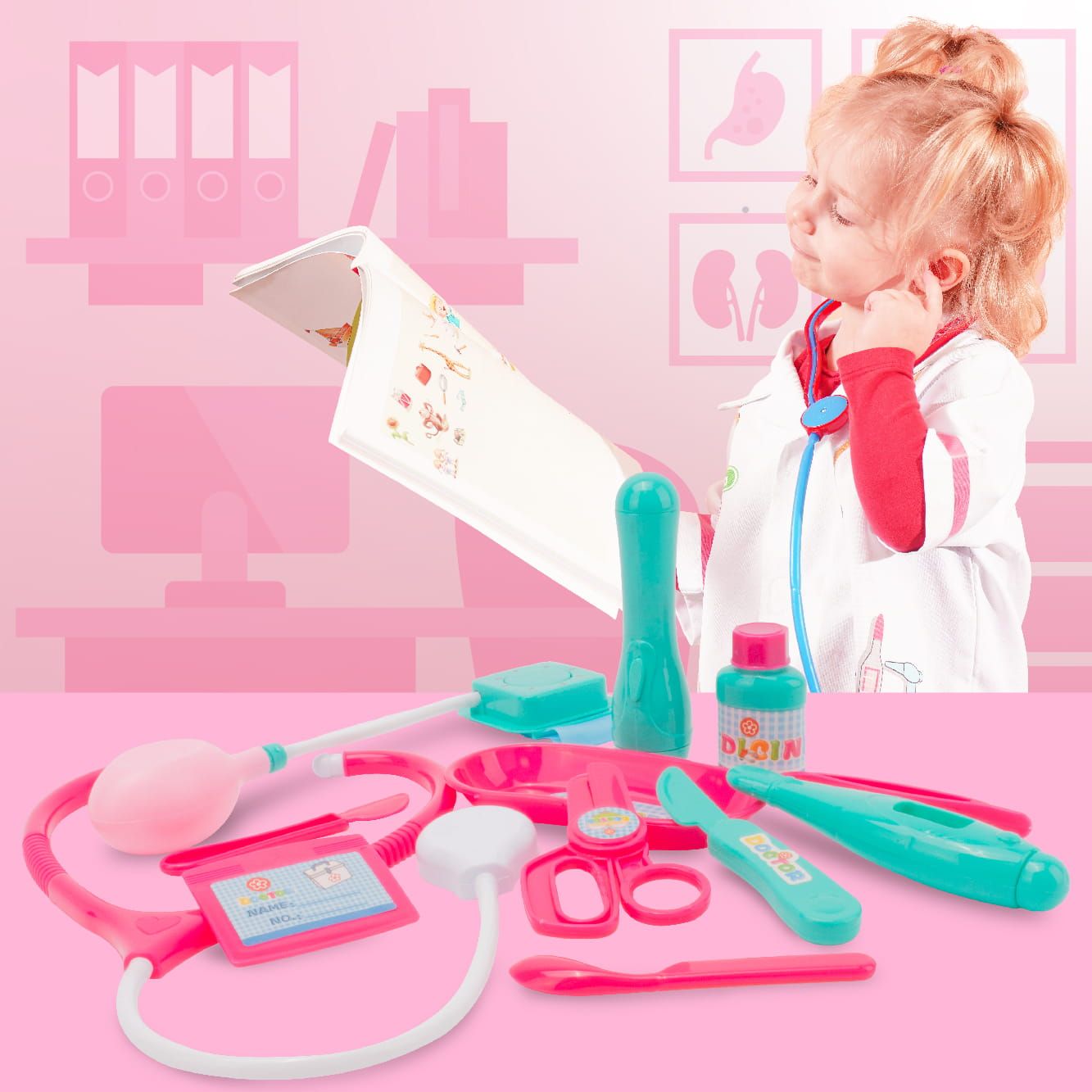 Zestaw lekarski dla dzieci mały doktor lekarz Sun Baby