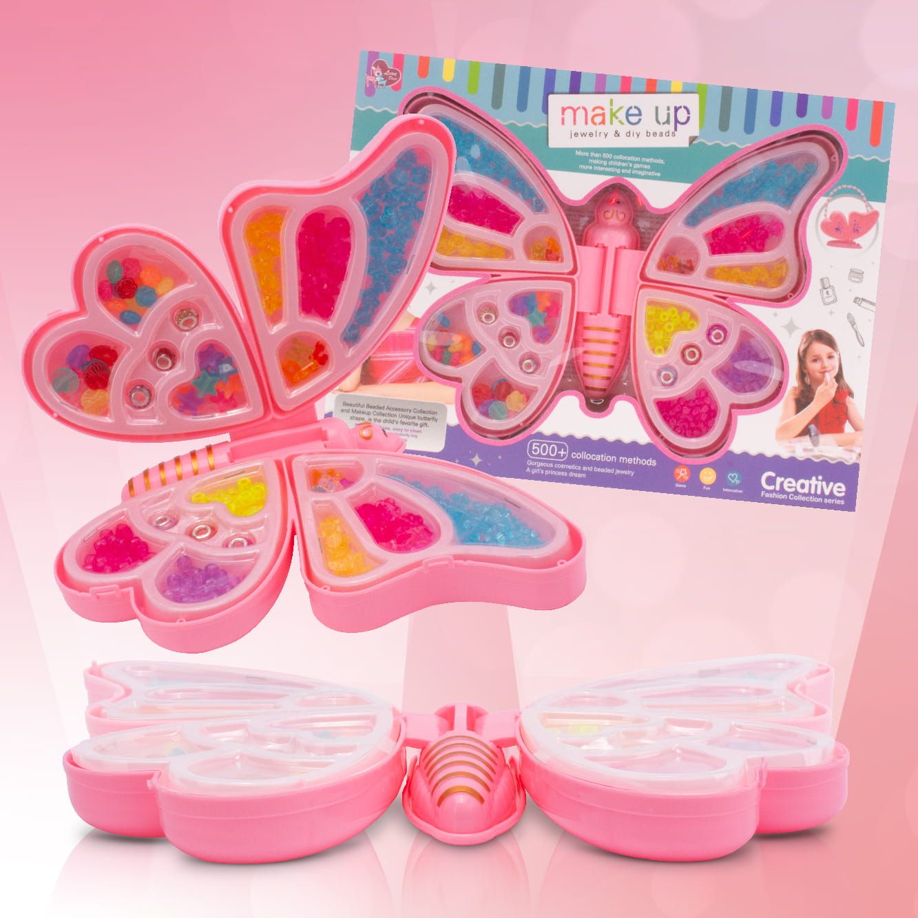Zestaw do robienia bransoletek biżuterii koraliki Diy Motyl 2w1 Sun Baby