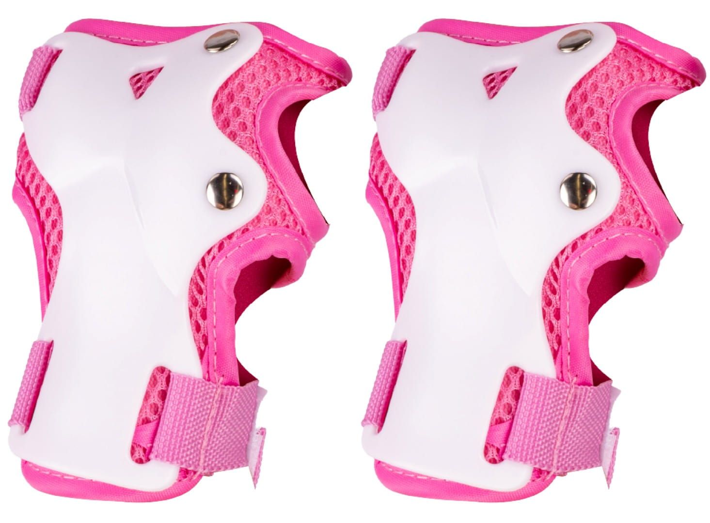 Ochraniacze na kolana łokcie nadgarstki Zestaw ochraniaczy na rower hulajnogę rolki M różowy Sun Baby