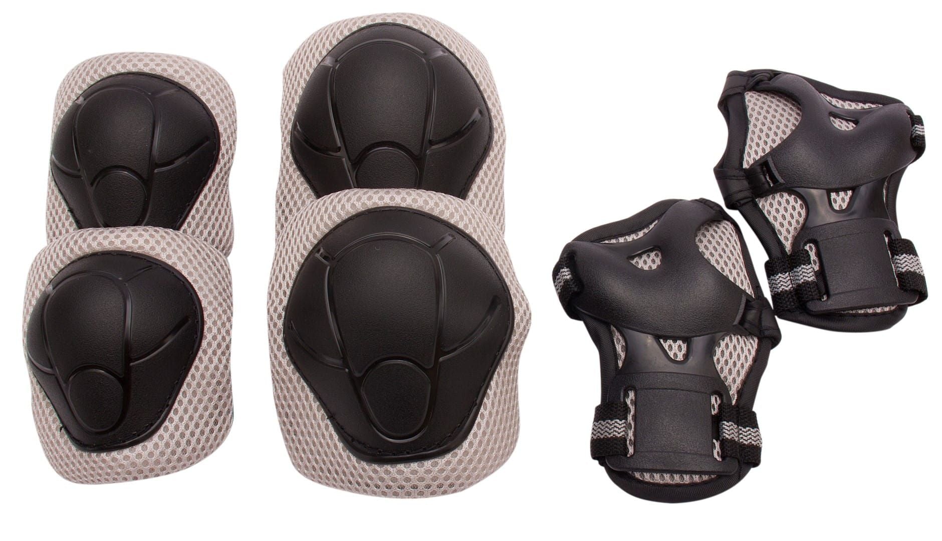 Ochraniacze na rolki rower hulajnogę S 2-4 lata Tracker szare