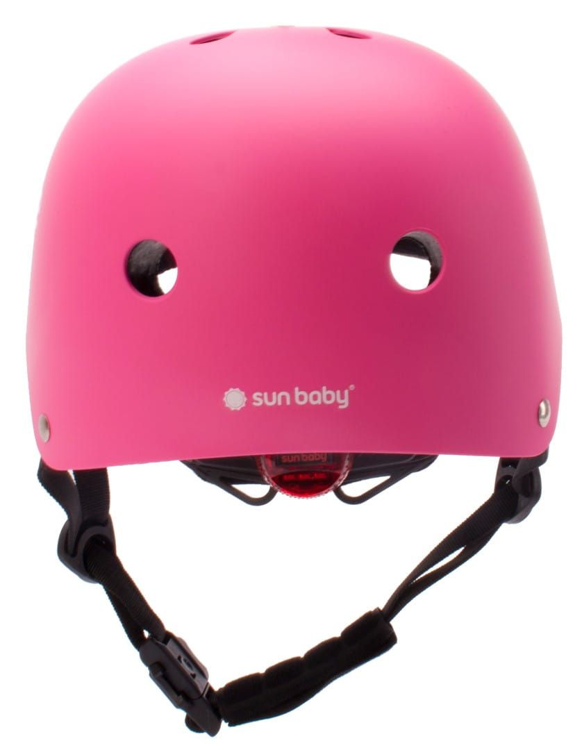 Kask rowerowy dla dzieci HEART BIKE Love 2 RIDE S 50-54 cm lampka LED klips magnetyczny Candy Pink