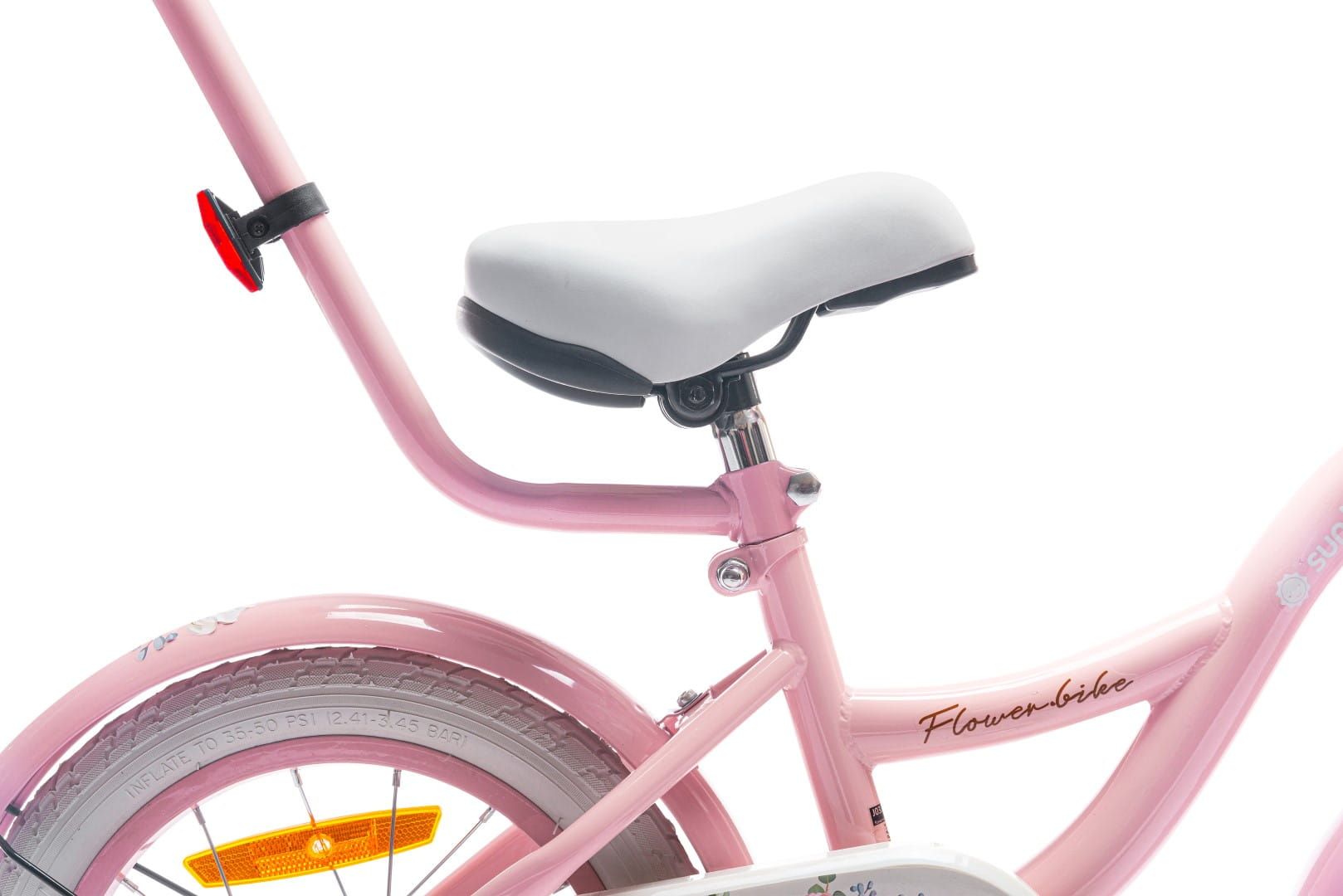 Rower dla dziewczynki 14 cali Flower bike różowy II gatunek