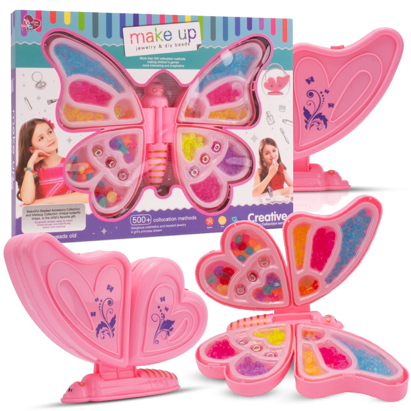 Zestaw do robienia bransoletek biżuterii koraliki Diy Motyl 2w1 Sun Baby