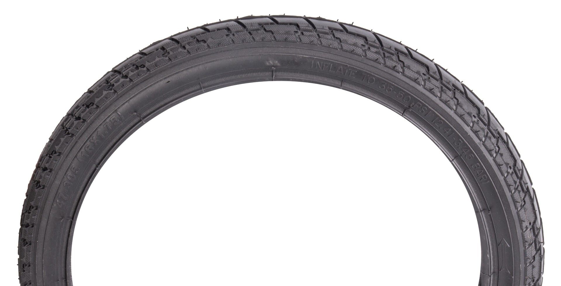 Opona rowerowa 14 cali 14x1,75 44-254 Tracker bike czarna