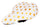 Children's bicycle seat 20" saddle 20 inches gold hearts white