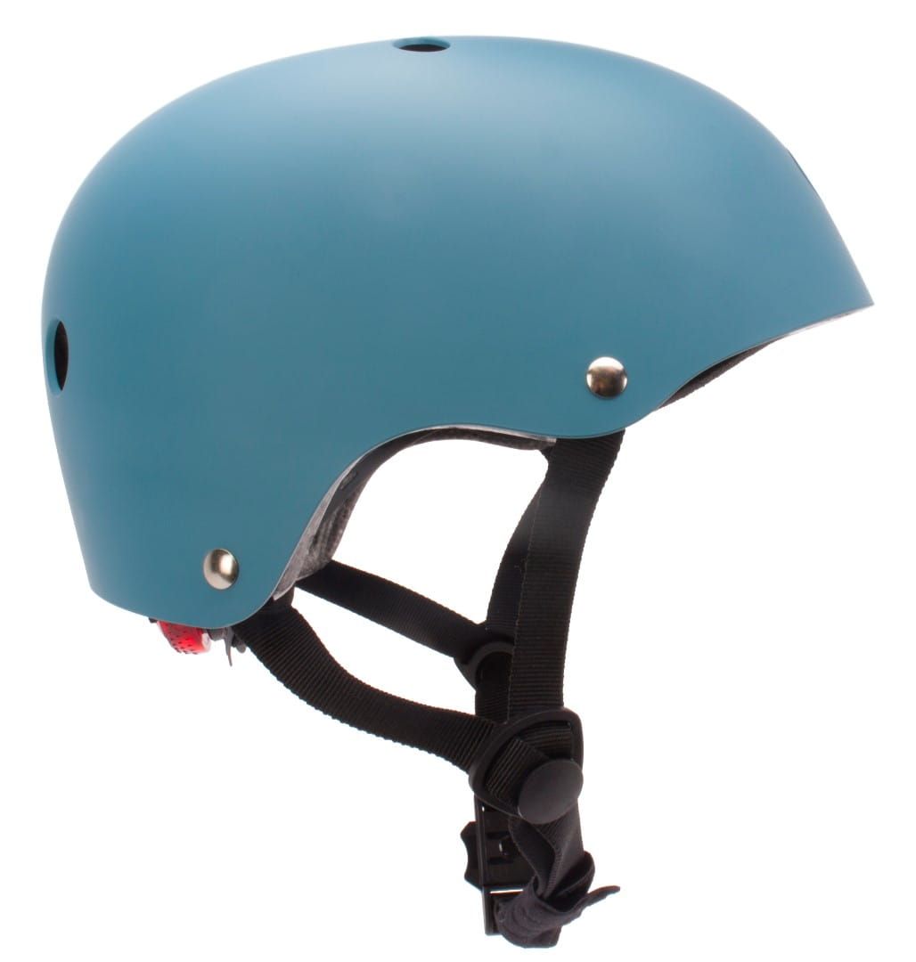 Kask rowerowy dla dzieci TRACKER Love 2 RIDE S 50-54 cm lampka LED klips magnetyczny Steel