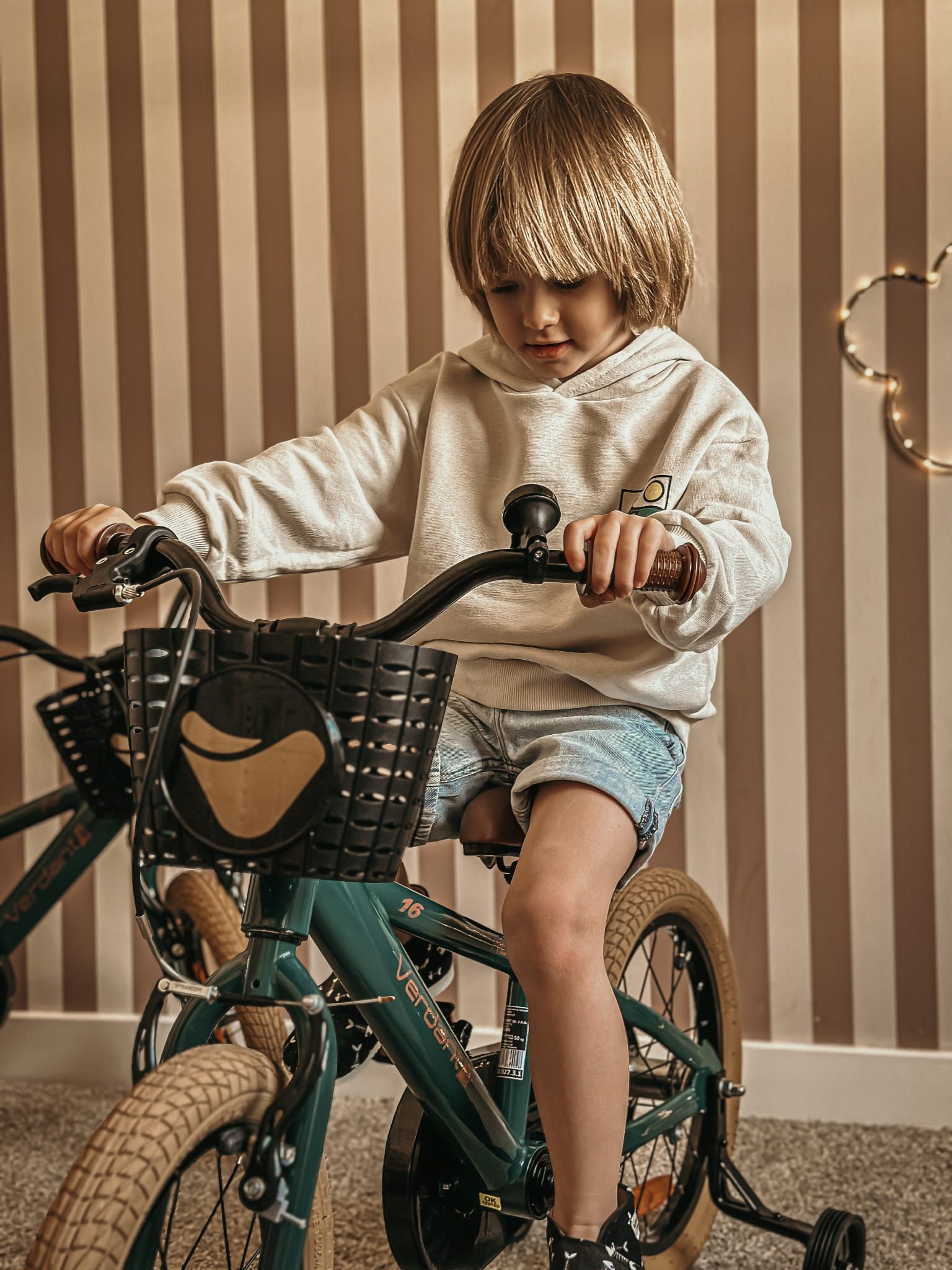 Koszyk rowerowy dla dzieci na rower plastikowy czarny Sun Baby