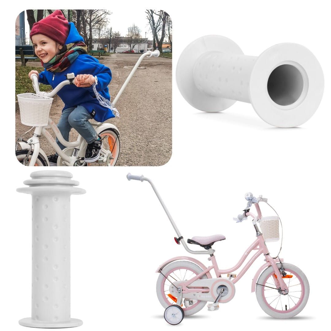 Chwyt rączka rowerowa Grip rowerowy do Pchacza biały