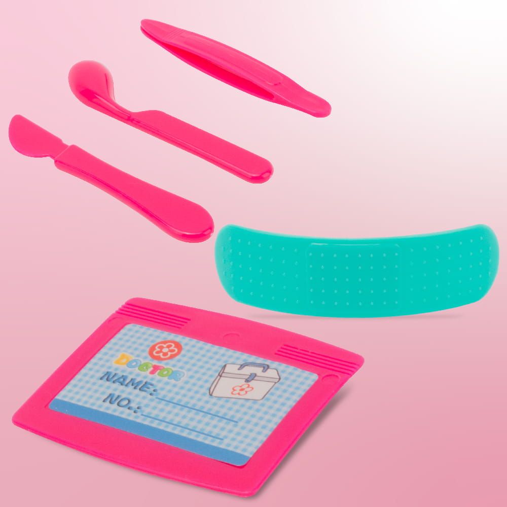 Zestaw lekarski dla dzieci mały doktor lekarz Stetoskop Okulary Sun Baby