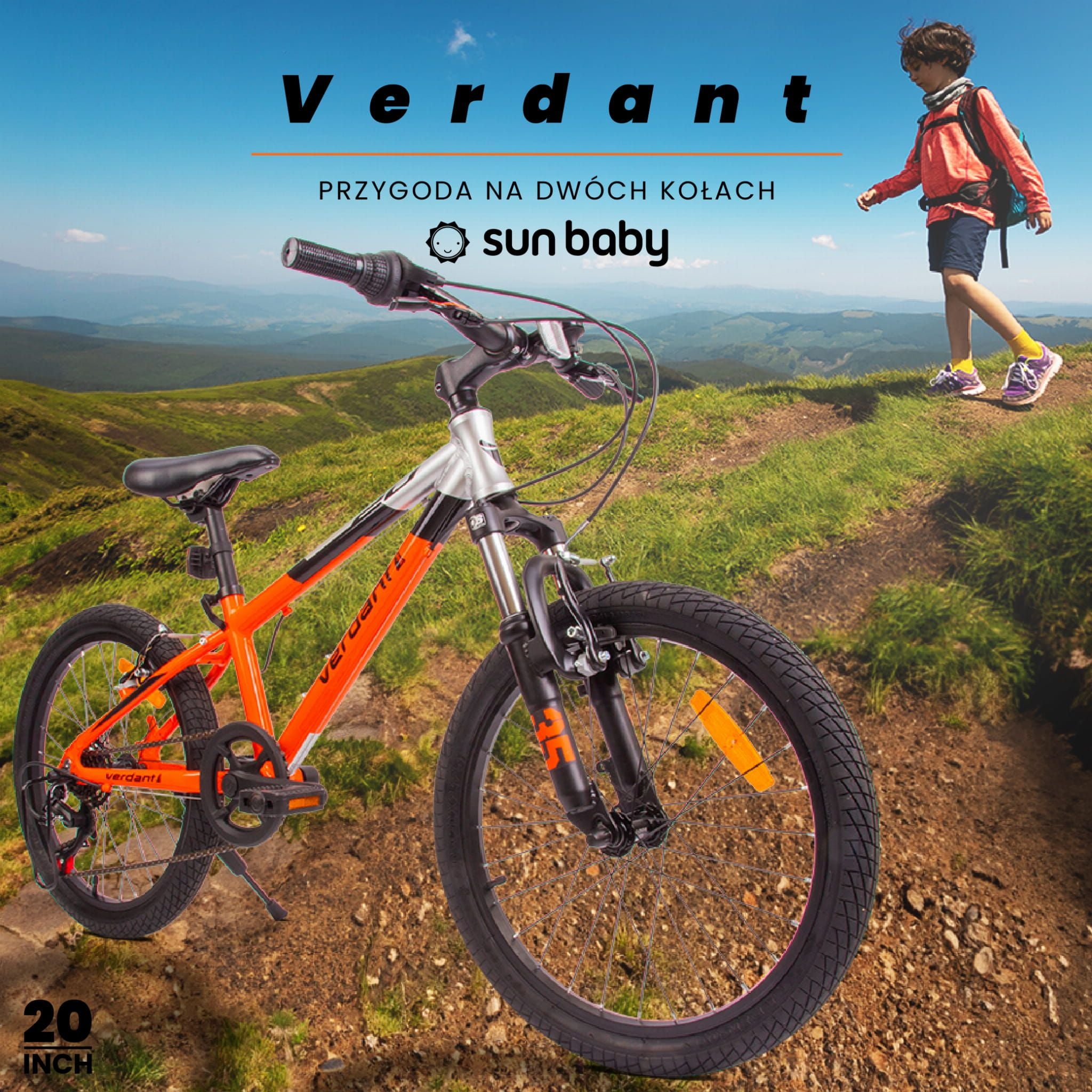 Rower 20 cali  dla chłopca ALU, lekki MTB Shimano 6 biegów Verdant Brier