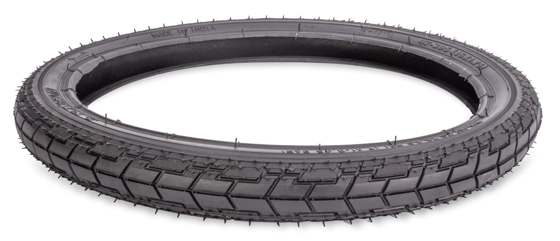 Opona rowerowa 14 cali 14x1,75 44-254 Tracker bike czarna