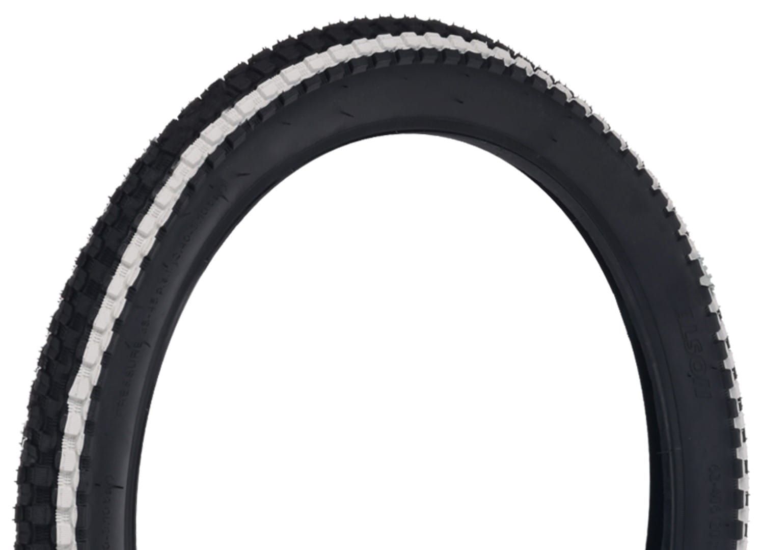 Opona rowerowa 20cali 20x2,4 62-406 TIGER czarny z paskiem biały