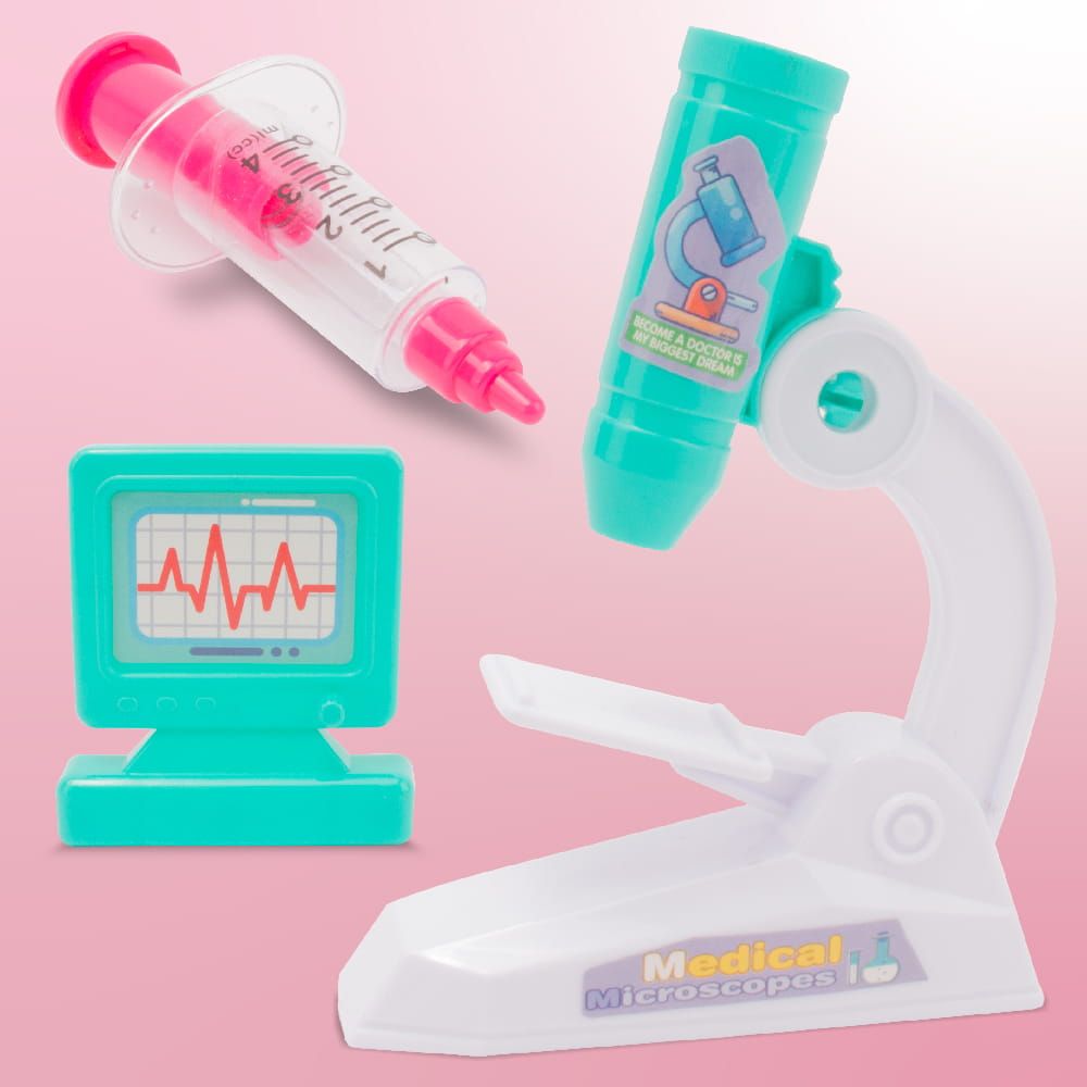 Zestaw lekarski dla dzieci mały doktor lekarz Stetoskop Okulary Sun Baby