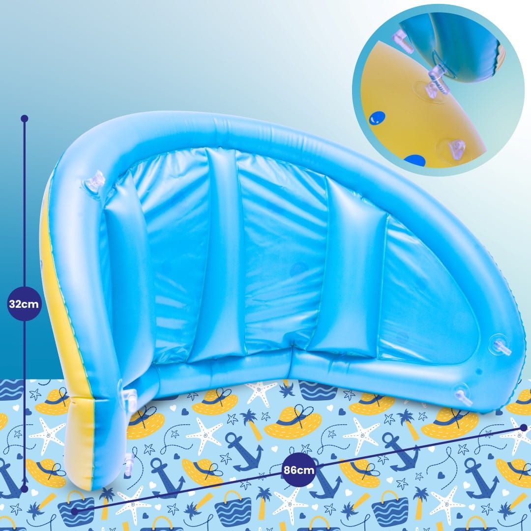 Koło do pływania Materac dmuchany Pontonik dla dzieci z daszkiem z kierownicą