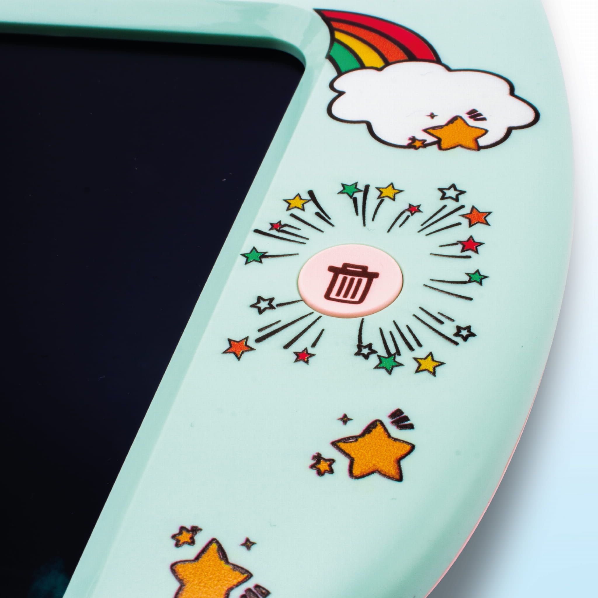 Tablet do rysowania znikopis Czytnik kart do nauki języka angielskiego 2w1 112 kart dwustronnych zielony Sun Baby