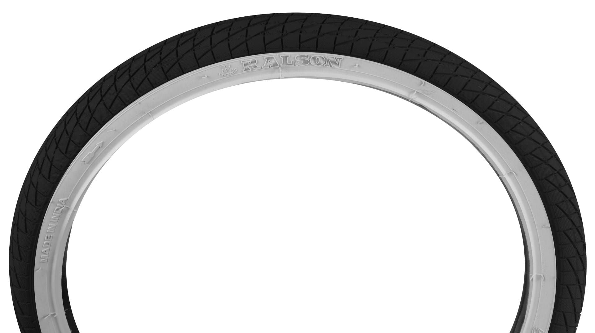 Opona rowerowa 20 cali 20x1,75 47-406 czarno biała