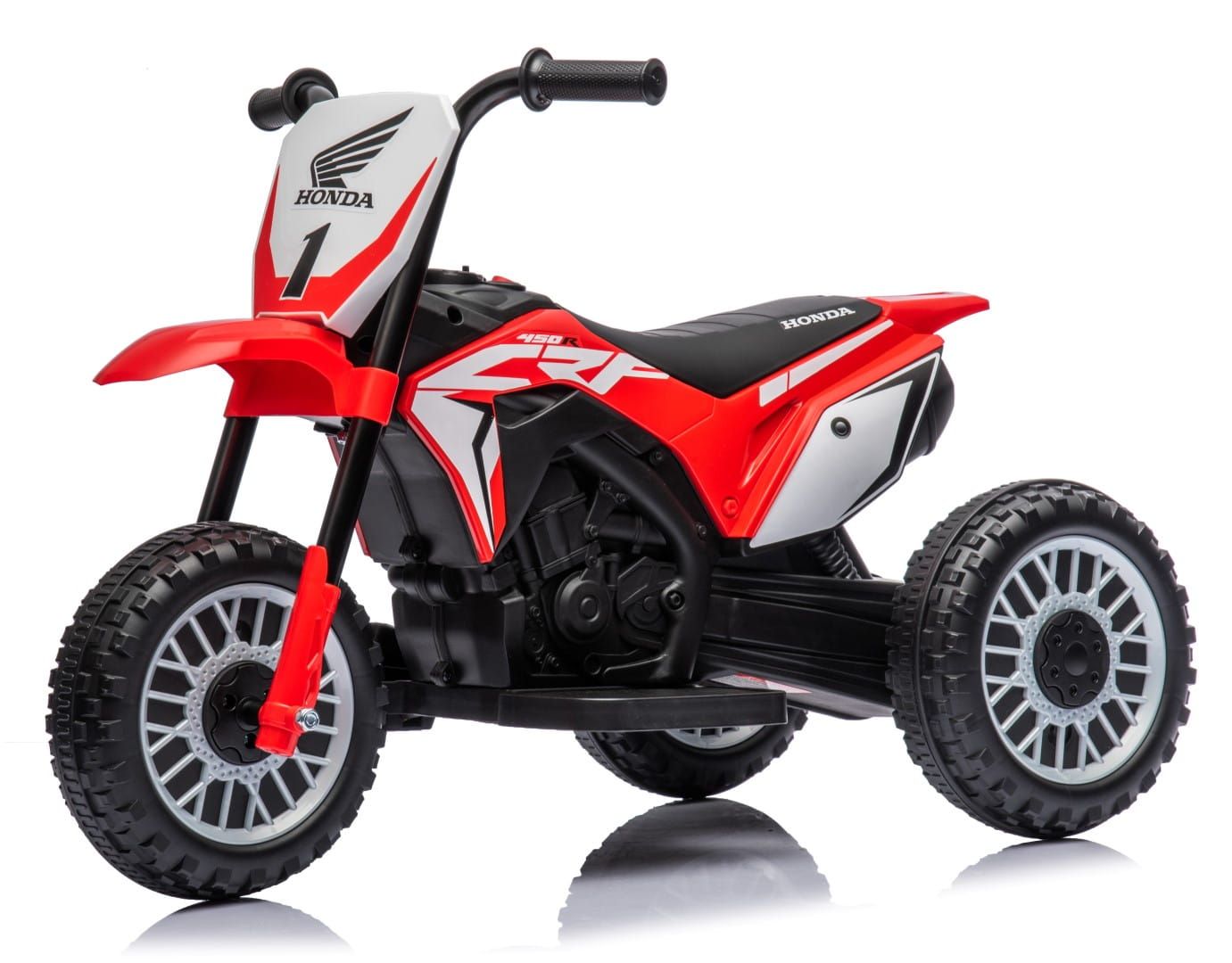 Honda CRF450 Motor na akumulator trójkołowy jeździk dźwięk czerwony