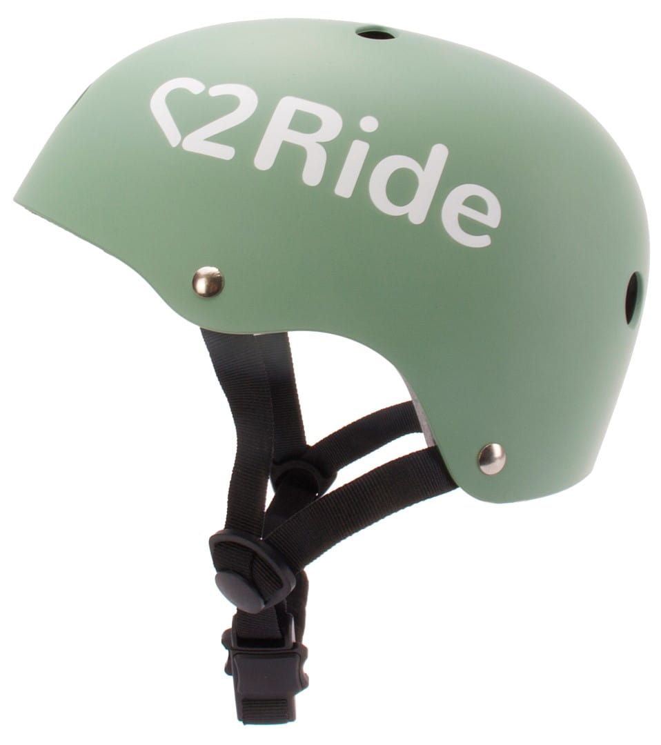 Kask rowerowy dla dzieci HEART BIKE Love 2 RIDE S 50-54 cm lampka LED klips magnetyczny Pistachio
