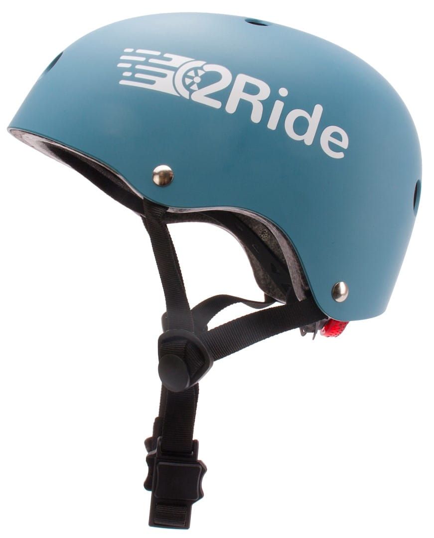 Kask rowerowy dla dzieci TRACKER Love 2 RIDE S 50-54 cm lampka LED klips magnetyczny Steel