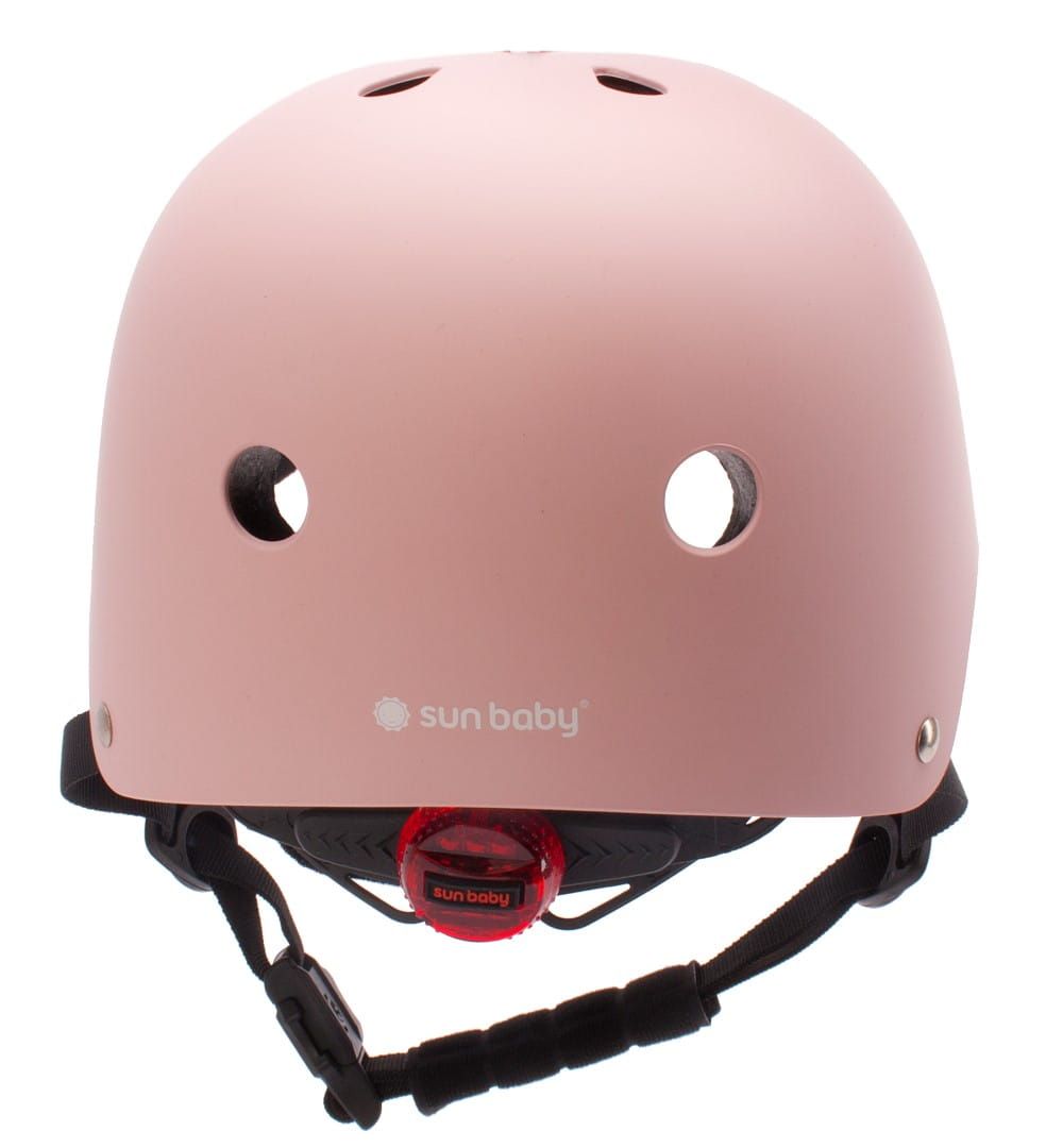Kask rowerowy dla dzieci HEART BIKE Love 2 RIDE S 50-54 cm lampka LED klips magnetyczny Powder Pink