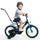 Rower dla chłopca 16 cali Tracker bike neon niebieski